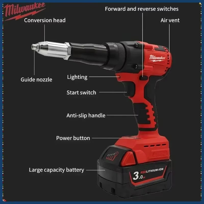 18V Cordless Impact Wrench – Brushless, 1300 N·m, Fits M18 Battery