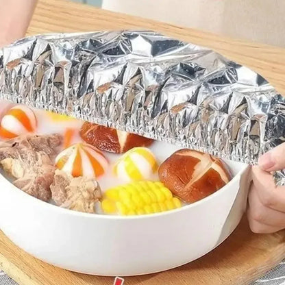 Aluminum Foil Film Food Cover Food Grade Disposable Food Covers Saran Wrap Fresh-Keeping Lid Fruit Vegetable Insulation Covers