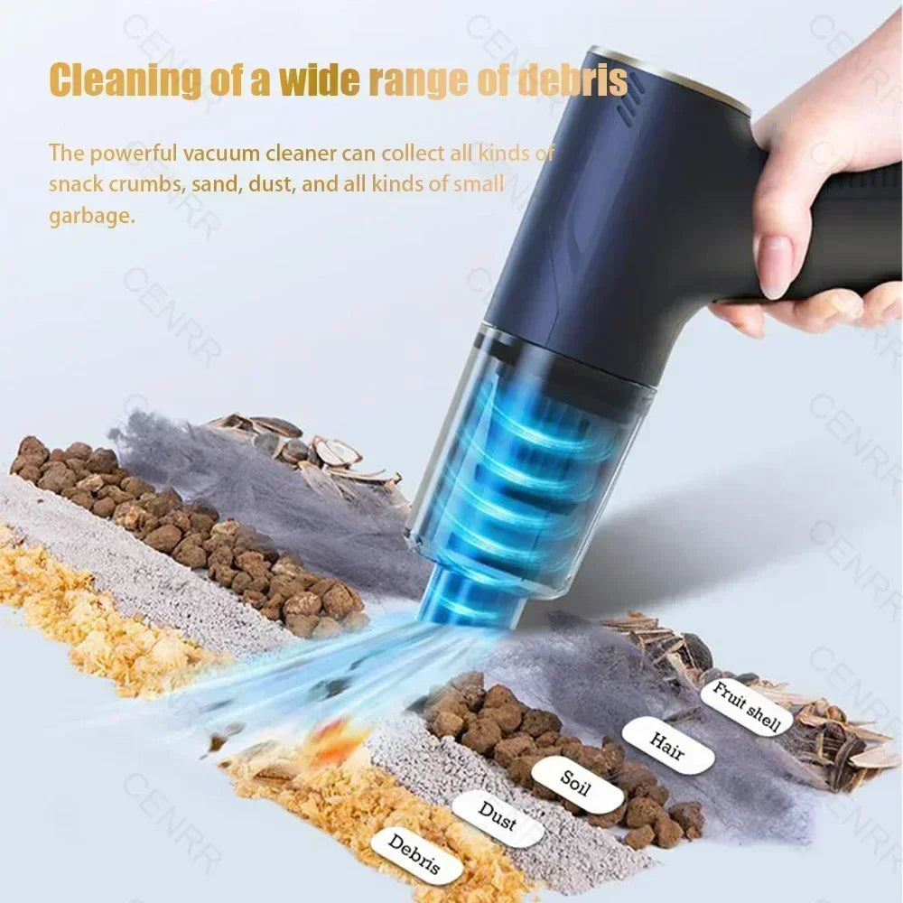 895000PA Mini Car Vacuum Cleaner Handheld Portable Wireless Vacuum Cleaner Powerful Cordless Vacuum Cleaner Home Appliance