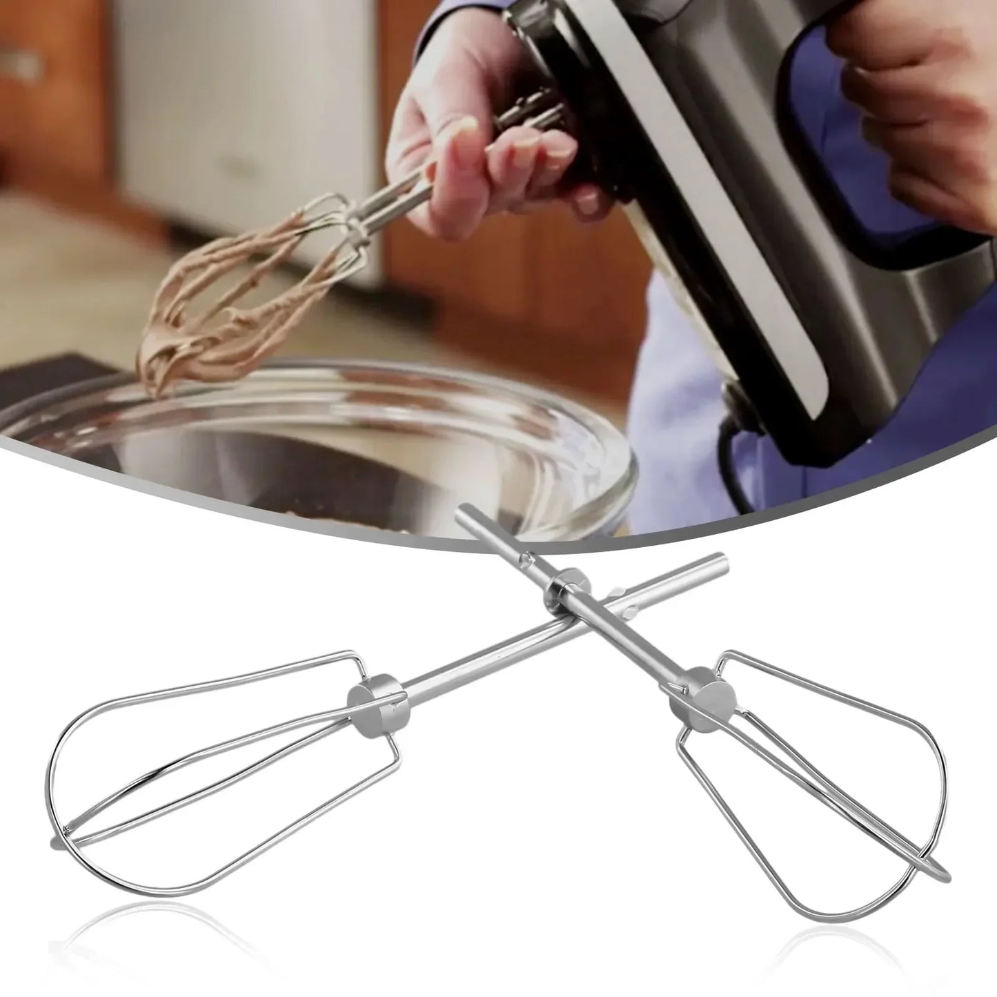 W10490648 Hand Mixer Turbo Beaters for Kitchenaid Replace KHM2B AP5644233 Kitchen Accessories Home Appliances Replacement Parts