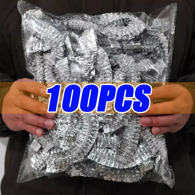 Aluminum Foil Film Food Cover Food Grade Disposable Food Covers Saran Wrap Fresh-Keeping Lid Fruit Vegetable Insulation Covers