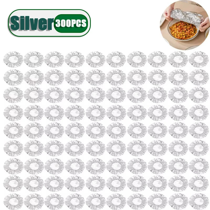 Eco Friendly Reusable Aluminum Foil Covers Durable Insulation Food Wraps for Bowls Dishes Kitchen Storage Cooking Party BBQ