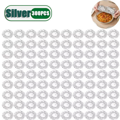 Eco Friendly Reusable Aluminum Foil Covers Durable Insulation Food Wraps for Bowls Dishes Kitchen Storage Cooking Party BBQ