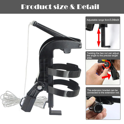 Spray Can Extender Sprayer Extension Pole Adaptor Bracket Adjustable Angle Spray Extender Wasp Nest Aerosol Can Extension Parts