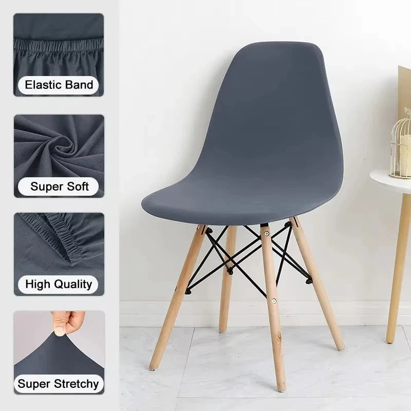Stretch Shell Chair Covers For Dining And Event Chairs