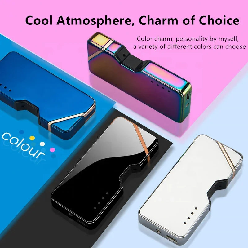 Windproof Type-C Portable Electronic lighter torch