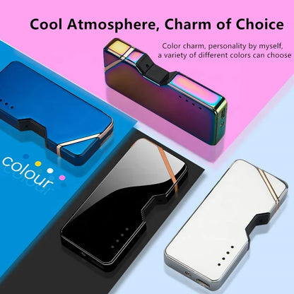 Windproof Type-C Portable Electronic lighter torch