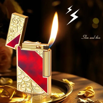 Steel Tone Grinding Wheel Gas Lighter