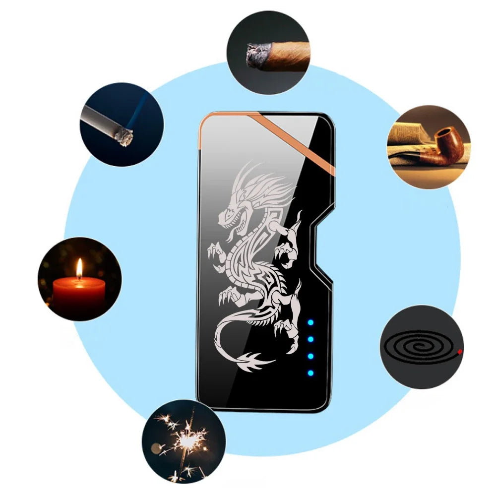 Windproof Type-C Portable Electronic lighter torch