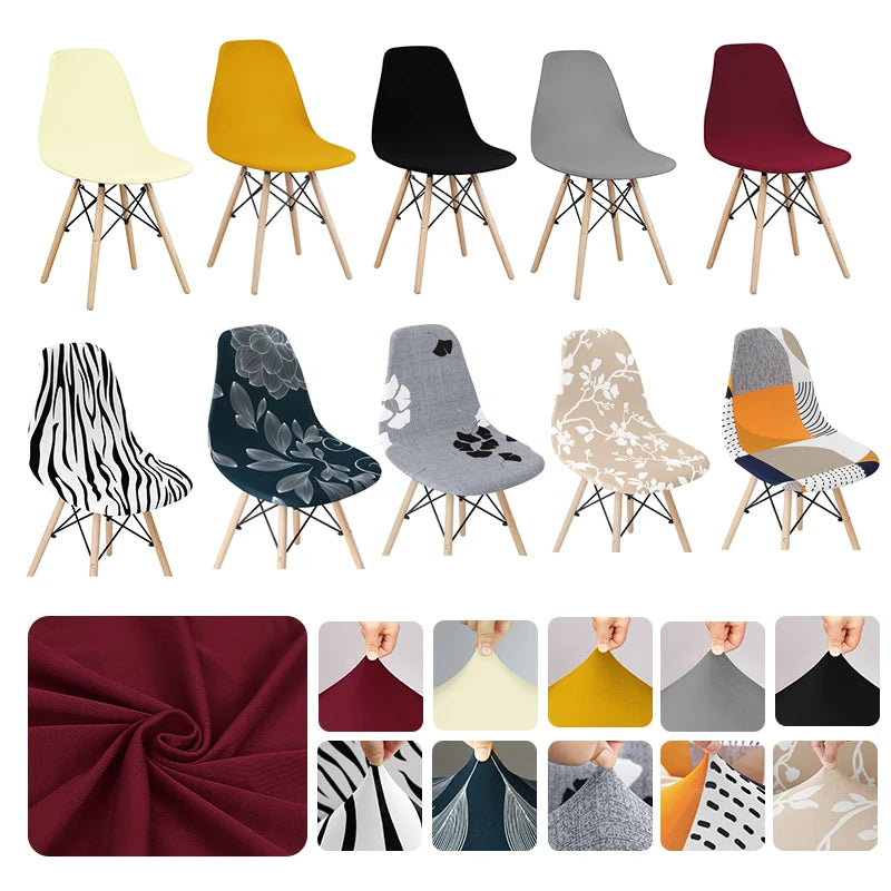 Stretch Shell Chair Covers For Dining And Event Chairs