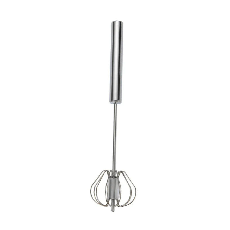 Semi-Automatic Egg Beater Steel Egg Whisk Manual Hand Mixer Self Turning Egg Stirrer Kitchen Accessories Egg Tools 304 Stainless