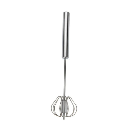 Semi-Automatic Egg Beater Steel Egg Whisk Manual Hand Mixer Self Turning Egg Stirrer Kitchen Accessories Egg Tools 304 Stainless