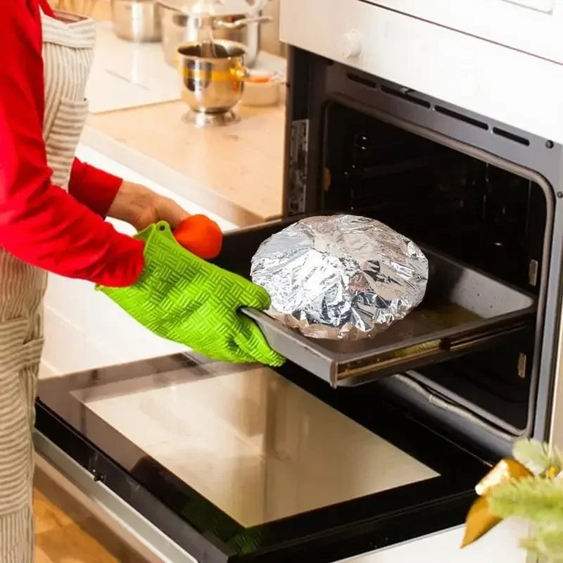 Aluminum Foil Film Food Cover Food Grade Disposable Food Covers Saran Wrap Fresh-Keeping Lid Fruit Vegetable Insulation Covers