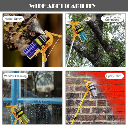 Spray Can Extender Sprayer Extension Pole Adaptor Bracket Adjustable Angle Spray Extender Wasp Nest Aerosol Can Extension Parts